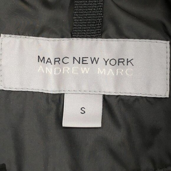 Marc New York Andrew Marc Black Fitted Down  Puffer Jacket size SP - Picture 5 of 15